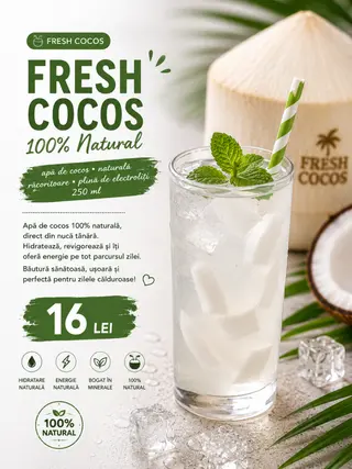 Fresh fructe Cocos 250ml