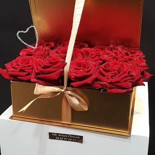 Gold book flower 