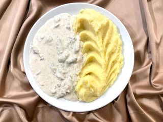 ბიფსტროგანოვი გარნირით