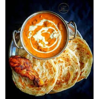 2 Parota+ chicken curry+ chicken lollipop + soda