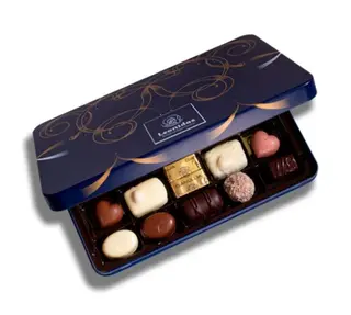 Caixa Metal Blue 14 bombons