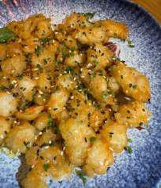 Langostino Con Kimchi En Tempura