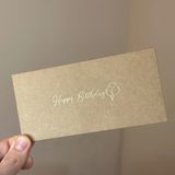 Крафтовий конверт для грошей 