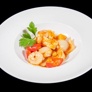 Gamberetti in salsa piccante