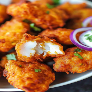  Crispy Fish Pakora (Beignets de poisson)