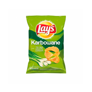 Lays Karbowane Zielona Cebulka 130G
