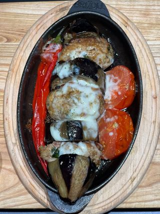 Баклажан кебаб курячий