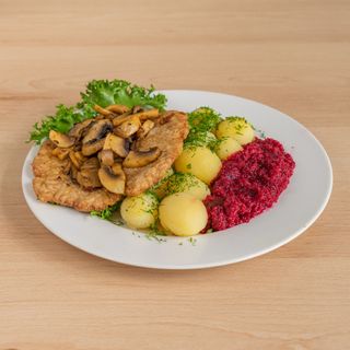 Brizol cielęcy z pieczarkami