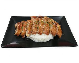 Donburi teriyaki de pato