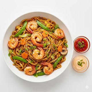 Prawns noodles