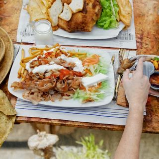 Plato Doner Kebab Con Patatas
