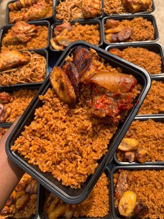 Jollof/Fried + Side+ Beef