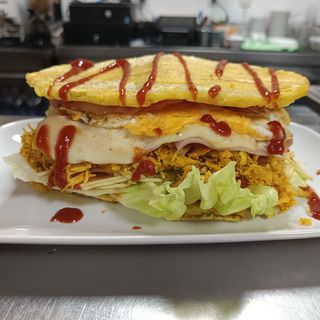 Patacón De Cerdo Al Barril