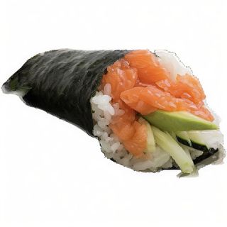 Temaki de Salmón y Aguacate (1 ud)