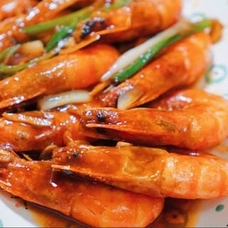  Gamberi brasati - non  piccante 油闷大虾