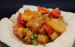 315. Pollo agrodolce