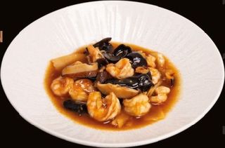 170.Gamberi funghi bambù