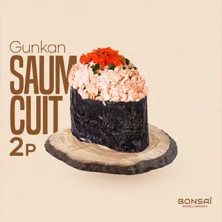 Gunkan Saumon Cuit - 2 Pièces