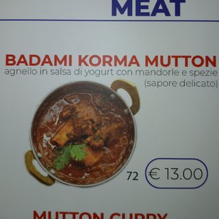 72 Badami korma mutton