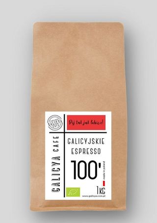Galicyjskie Espresso 100' kawa ziarniasta (ekologiczna) 500g
