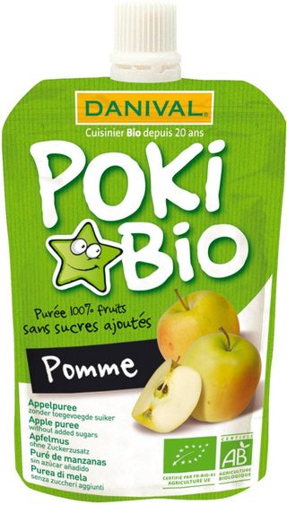 POKI - PRZECIER JABŁKOWY 100% OWOCÓW BEZ DODATKU CUKRÓW BIO 90 g - DANIVAL