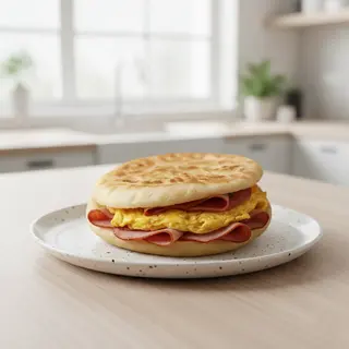 Chapati Omelette Fromage Jambon Extra Cheese Triangle