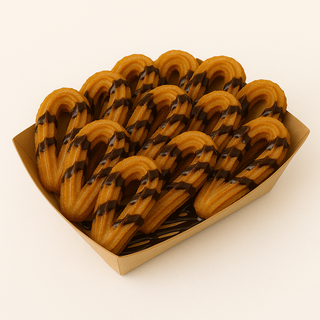 12 minichurros con salsa