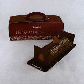 Tronco vainilla, chocolate y caramelo salado