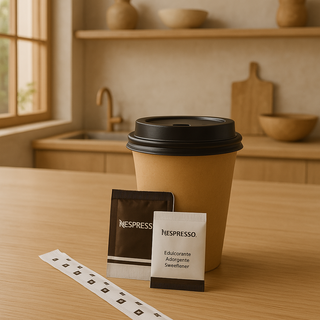 Café con leche de avena sabor turrón