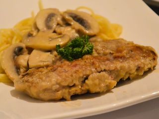 Plat Escalope Panée Aux Champignons