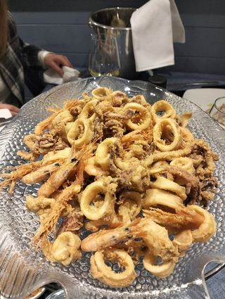 Coppo frittura calamari e gamberetti grande