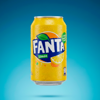 Fanta limón lata