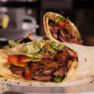 Thai basil beef wrap