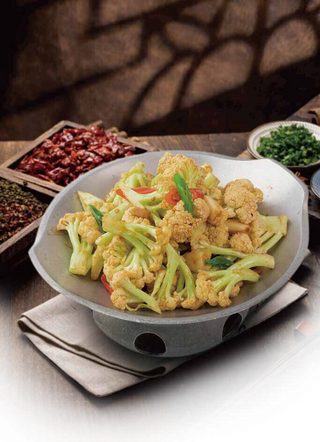 188.Cavolfiore piccante alla Sichuan in padella
