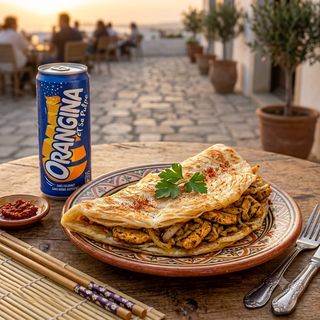 Msamen Casablanca + Orangina