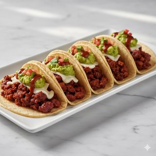 Tacos De Chorizo Picante Dulce Con Queso (5 Uds.)