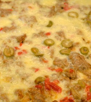 Pizza Atún y Pimiento corte