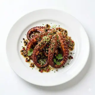 Pulpo A Las 5 Pimientas (Ración)