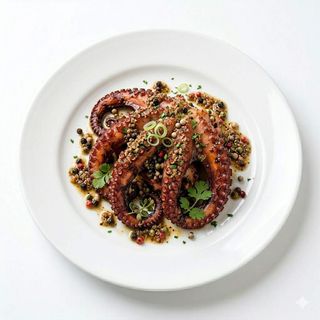Pulpo A Las 5 Pimientas (Ración)