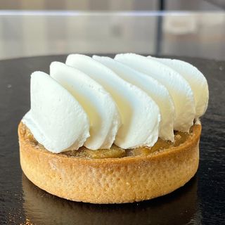 Tartaleta de manzana asada y almendras