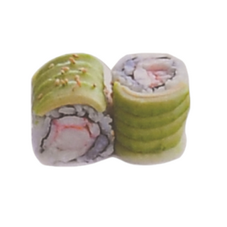 Dragón luna de aguacate y surimi 