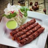 Seekh Kabab Moutone & Cheese Naan 
