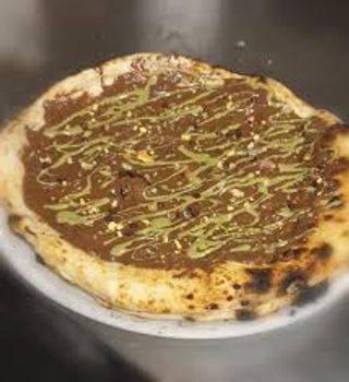 Pizza Nutella al pistacchio