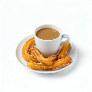 Ración Churros con Café con leche (5 uds.)