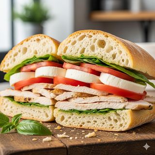 Pollo arrosto e caprese