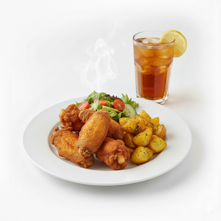 Menú Alitas De Pollo Fritas (6 Uds.)