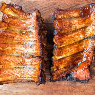 Costillas mostaza y miel