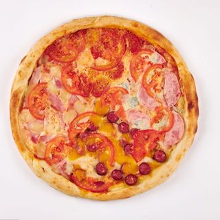 Піца 4 сири з ковбасами