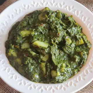 Saag Aloo (Opción Vegana)