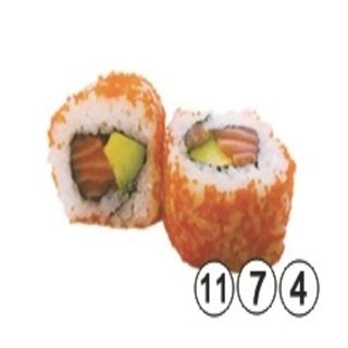 31. CALIFORNIA SALMÓN HUEVA Y QUESO 8U